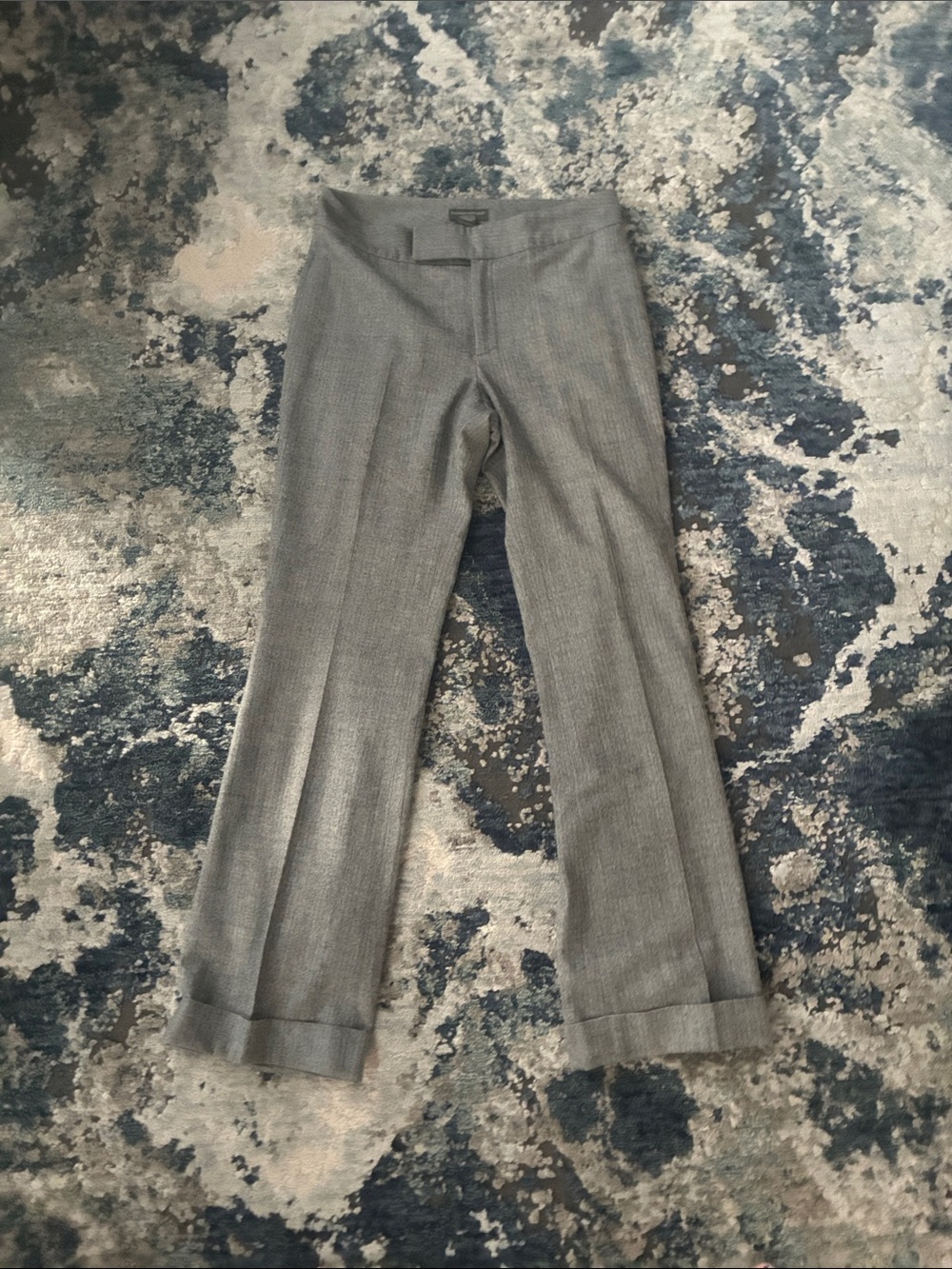 Banana Republic Factory Gray Men's Dress Pants - Tailored Cuff
